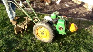 Vintage Bolens 2 wheel garden tractor [upl. by Hidie333]