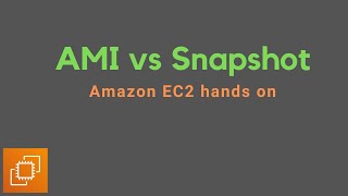 AWS EC2 hands on  AMI vs Snapshot [upl. by Nyliahs]