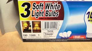 New Trisonic 100watt incandescent light bulbs [upl. by Jadda932]