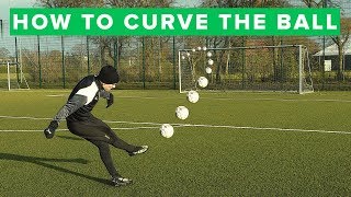 How to curve the ball  Learn bending free kick [upl. by Sibella]