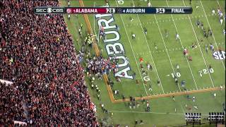 2013 Iron Bowl ending HIGH DEFINITION Auburn beats Alabama [upl. by Ybanrab]