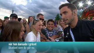 Måns Zelmerlöw quotEn Kväll I Juniquot live at Allsång på Skansen Stockholm 30062015 [upl. by Eenhpad]