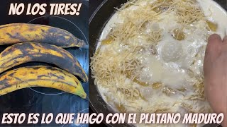 ✅ Como hacer Platano Maduro con Crema de leche o Nata y Queso RECETA FACIL con platanos muy maduros [upl. by Oicnanev]