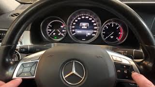 Mercedes E Class service reset [upl. by Airrej640]