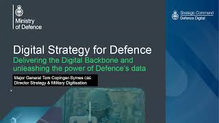 Delivering the Digital Backbone and unleashing the power of Defences data [upl. by Soalokcin]