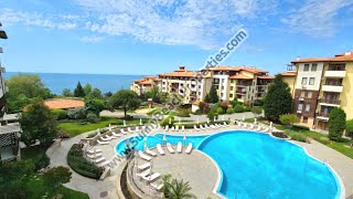 Spacious sea view luxury 2BR2BA flat for sale in beachfront Garden of Eden Sveti Vlas Bulgaria [upl. by Ardnikal]