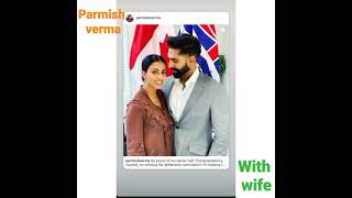 Parmish verma with his wife  Parmish verma marriage  Parmish verma [upl. by Pietro]