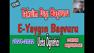 eyaygın takvim dışı başvuruUsta öğretici uzman ve kadrolu meb personeli [upl. by Sirois]