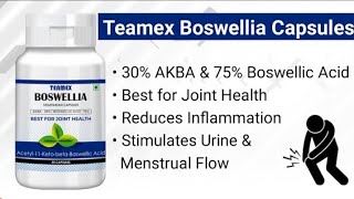 Teamex Boswellia Capsules l AKBA amp High Boswellic Acid l joint pain contact 8153909360 [upl. by Potts]