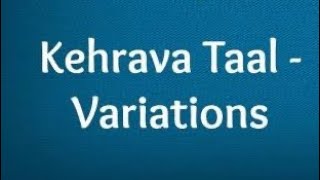 Keherwa Taal variation Learning tabla youtubevideo [upl. by Aminta]