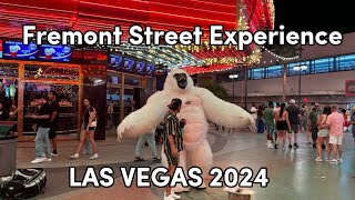 Fremont Street Experience in Las Vegas USA  Nightlife Experience [upl. by Surazal106]