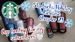 STARBUCKS CUP HUNT WINTER HOLIDAY RELEASE CHAPTER 2 JEWELED TUMBLERS [upl. by Merl]