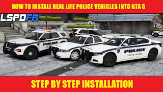 How To Install Real Police Vehicles Into GTA 5  ELS  lspdfrtutorials [upl. by Nuhs759]