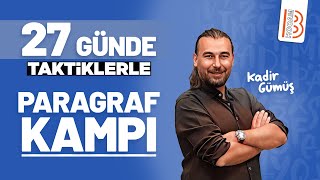 27 Günde Taktiklerle Paragraf Kampı  Kadir Gümüş  2025 [upl. by Saundra]