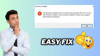 How to fix Windows Installer Service could not be accessed error  2024 [upl. by Tay]