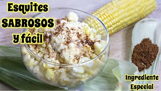 COMO PREPARAR ESQUITES SABOR A POLLO SABROSO Y FÁCIL [upl. by Eceinaj]