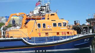 Penlee Lifeboat open day visiting the old Lifeboat station and on board the Severn class Lifeboat [upl. by Emiatej]