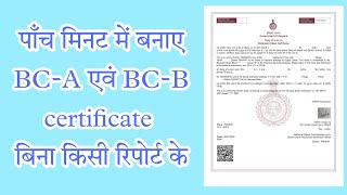 Backward class certificate in haryana BCA and BCB certificate Caste certificate in haryana [upl. by Llaccm]