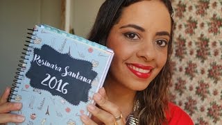 DIY Meu Caderno de Organização 2016 [upl. by Mccomb]