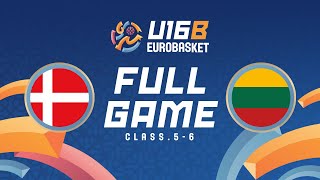 Denmark v Lithuania  Full Basketball Game  FIBA U16 Womens EuroBasket 2024 Div B ClassGroup 56 [upl. by Lama]