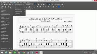 MuseScore 2 Tutorial Pl Transpozycja i wartości niemiarowe [upl. by Noby942]