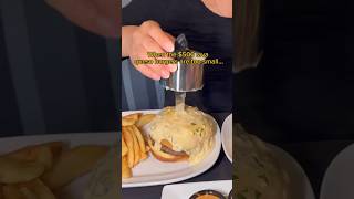 WHEN THE 500 LAVA QUESO BURGERS ARE TOO SMALL shorts viral mukbang [upl. by Benyamin]