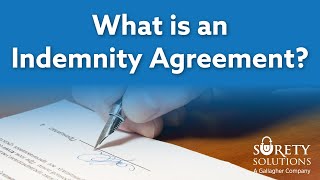 What is an Indemnity Agreement [upl. by Einalam43]