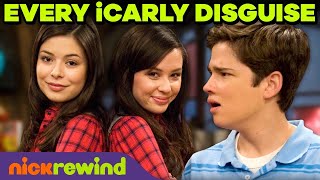 Every iCarly Disguise Ever  NickRewind [upl. by Anev916]