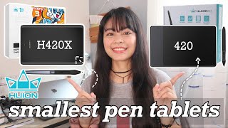 Huion420 vs Huion H420X Smallest Huion Pen Tablets Comparison ❤︎  emmy lou [upl. by Jelena567]