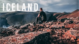 HIKING TO AN ACTIVE VOLCANO  Iceland [upl. by Afirahs]