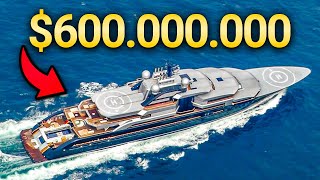 Exclusive Tour INSIDE The 600000000 Crescent Yacht By Lürssen [upl. by Sam]