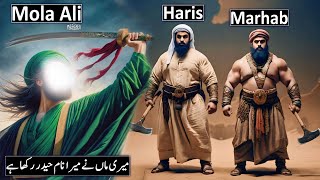 Hazrat Ali Ka Waqia  Jang e Khyber  Mola Ali Vs Marhab amp Haris  Raja Sarfaraz Tv [upl. by Nylodam]