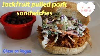 Jackfruit pulled pork sandwiches [upl. by Sosanna]