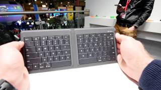 Microsoft Universal Foldable Keyboard Hands On 4K [upl. by Ahsias766]