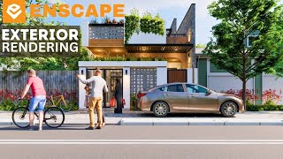 Enscape Exterior Rendering Tutorials15  Sketchup Enscape Tutorials [upl. by Kcirrek]