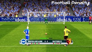 Brighton vs Watford  Penalty Shootout  PES 2017 Gameplay [upl. by Eno184]