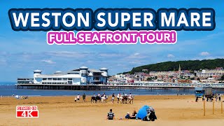 WESTON SUPER MARE  Full beach and seafront tour of Weston Super Mare [upl. by Katleen826]