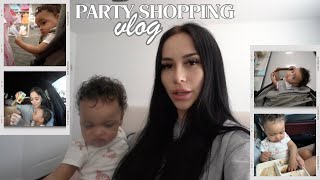 1ST BIRTHDAY PARTY SHOPPING VLOG Walmart amp Target Shopping [upl. by Ziguard540]