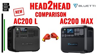 🥊COMPARISON Bluetti AC200L and Bluetti AC200Max [upl. by Oilcareh]