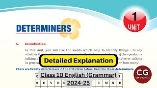 Master Determiners for CBSE Class 10 in One Shot [upl. by Etna911]