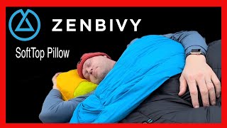 BEST Ultralight Backpacking Pillow ZENBIVY SoftTop Pillow Review amp Setup [upl. by Corotto]