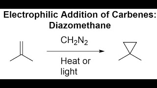 Electrophilic Addition of Carbenes Diazomethane [upl. by Erickson]