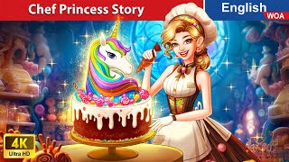 Chocolate Food vs Real Food  Chef Princess Story 🦄🍰🌛 Fairy Tales in English WOAFairyTalesEnglish [upl. by Jelks531]