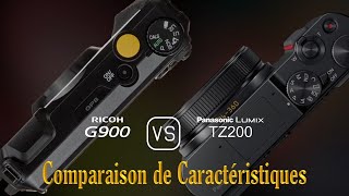 Ricoh G900 vs Panasonic Lumix TZ200 Une Comparaison de Caractéristiques [upl. by Waugh]