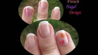 Nageldesign sommerliche French Nägel [upl. by Giarla]