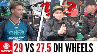 29 Vs 275 Mountain Bike Wheels  What Do The Pros Think [upl. by Aicsile]