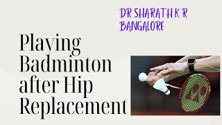 43 years gentleman plays badminton daily after hip replacement surgery  seen 3 years from surgery [upl. by Haimaj]