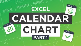 Build a Calendar Chart in Excel Excel Charts Tutorial [upl. by Siron]