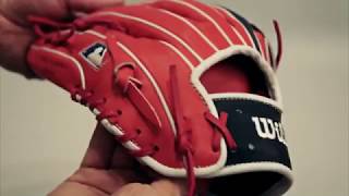 Wilson A2k 1799 sensitive leather baseball glove 윌슨 야구 글러브 [upl. by Aniger]