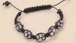 How To Make A Shamballa Style Bracelet [upl. by Awra]